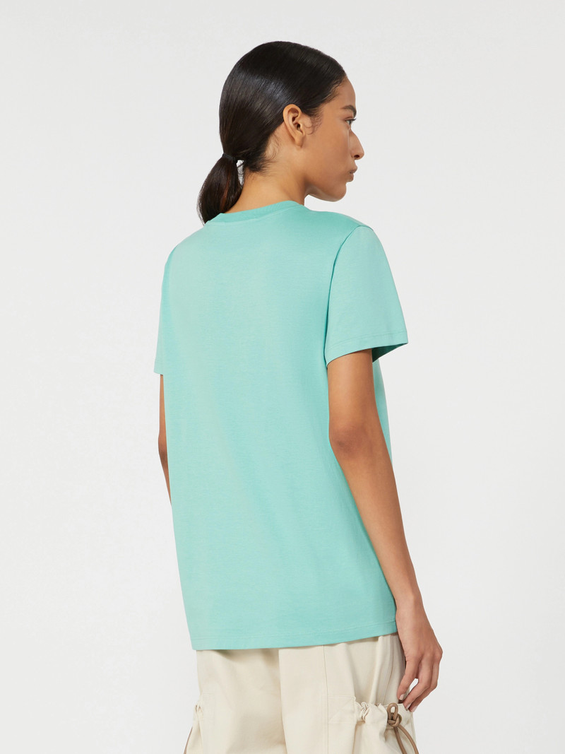 GIOVANE Jersey logo T-shirt - WATER 4