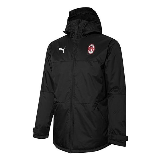 Puma AC Milan Hoodie Windbreaker Jacket 'Black' 764229-05 - 1