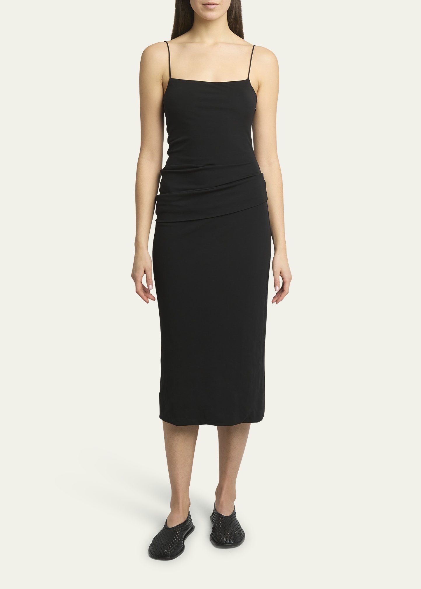 Blaire Draped Jersey Midi Dress - 2