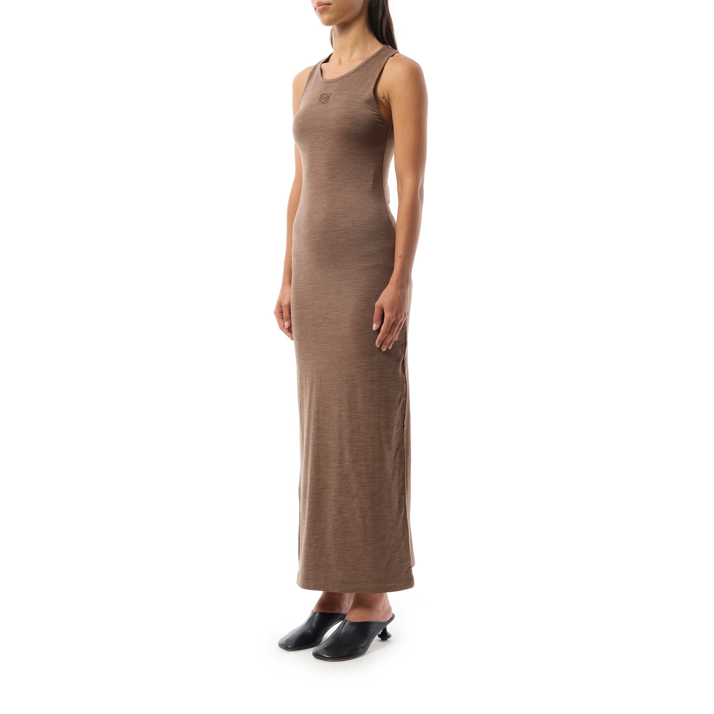 Anagram Tank Dress AF in Chocolate Brown - 4