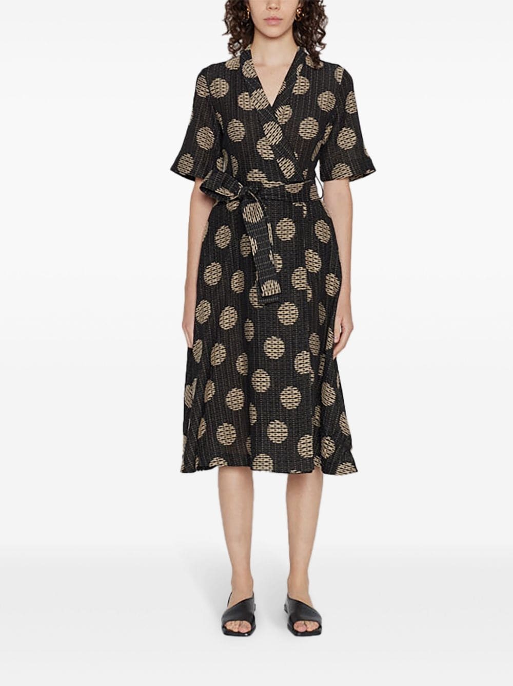 Lee polka-dot midi dress - 2