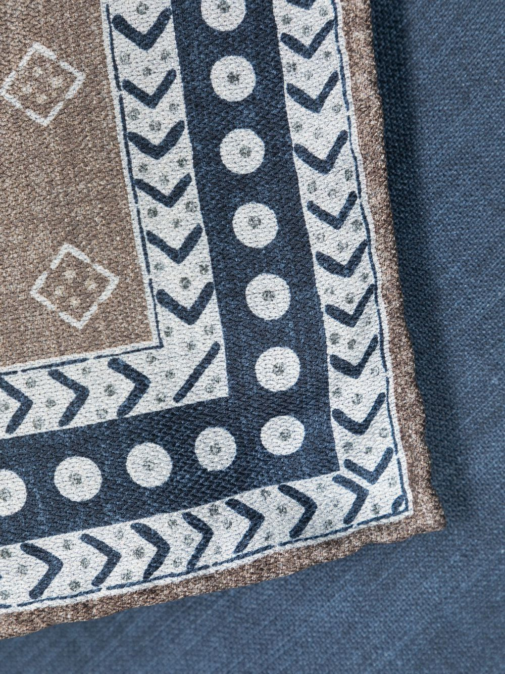 patterned-print silk scarf - 3