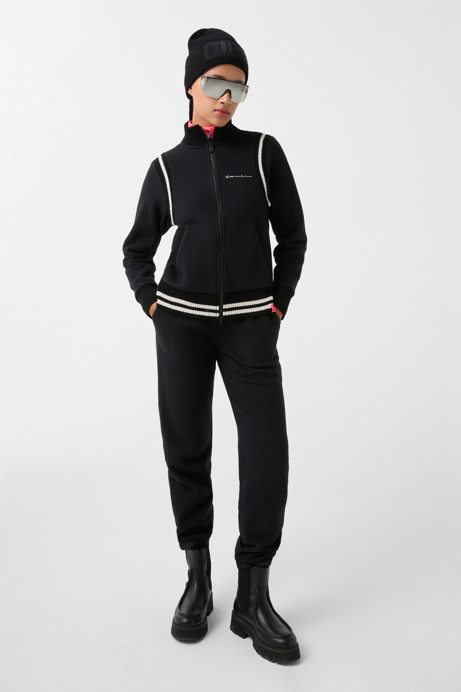 Anina Fleece jacket in Black - 4