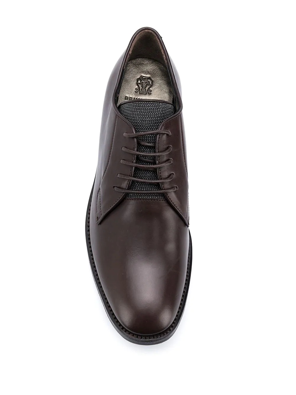 beaded-tongue derby shoes - 4