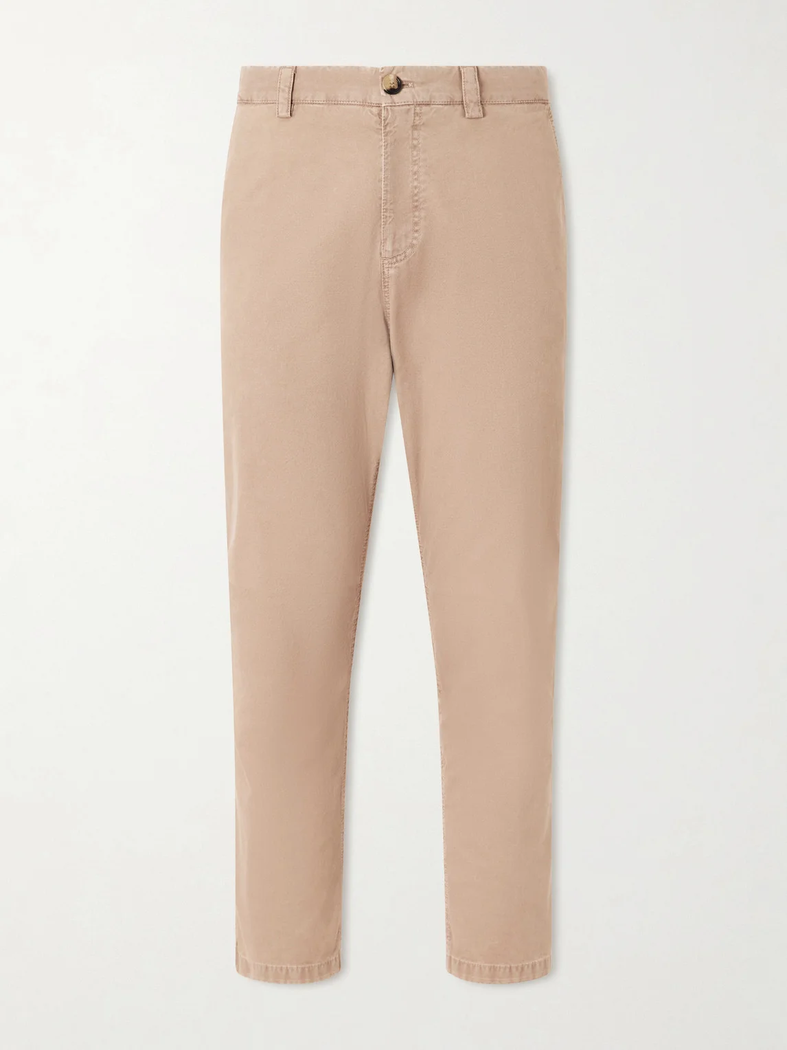 Straight-Leg Cotton Trousres - 1