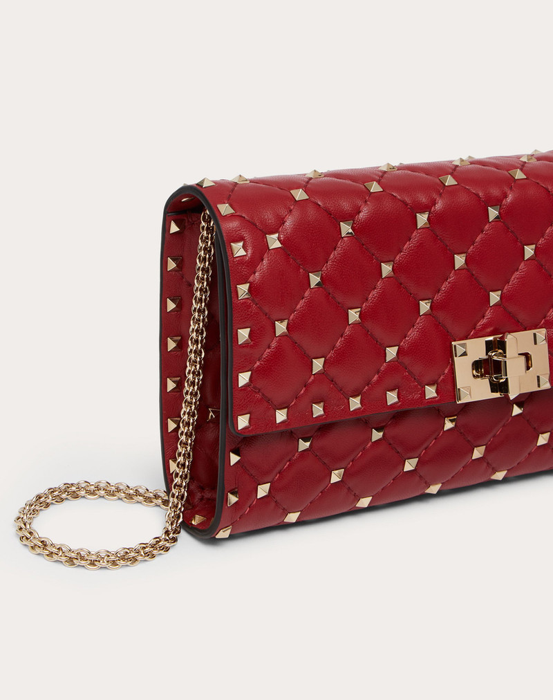 Rockstud Spike Nappa Leather Crossbody Clutch Bag 5