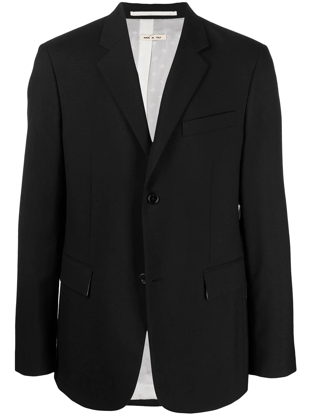 single-breasted wool blazer - 1