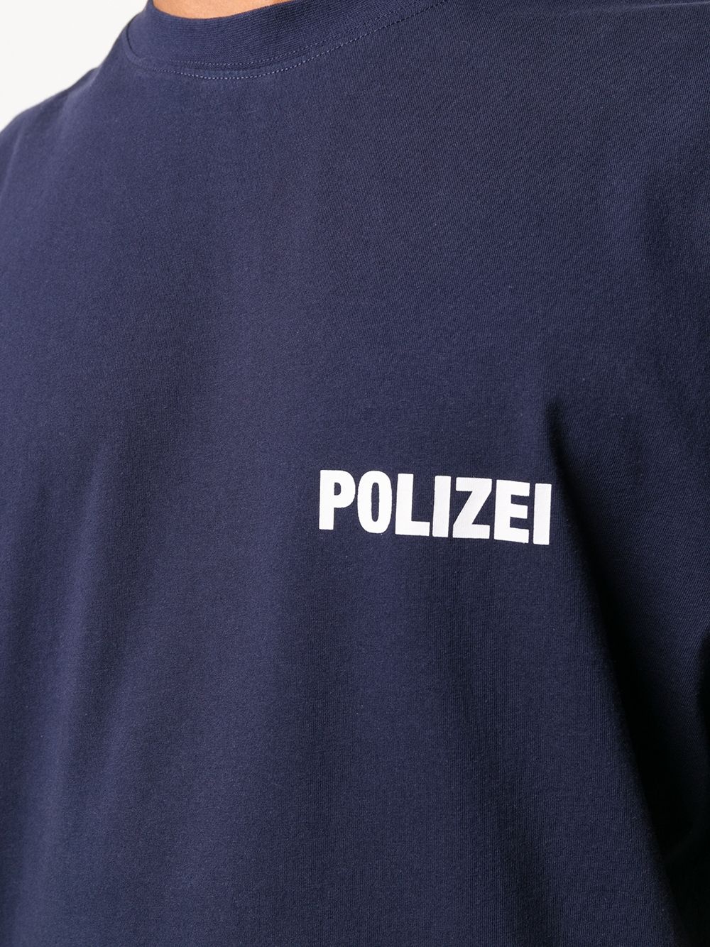 Polizei crew neck T-shirt - 6