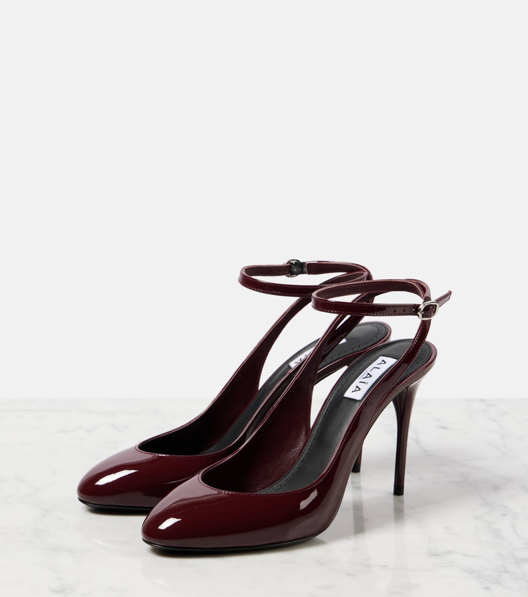 Décolleté 90 patent leather pumps - 4