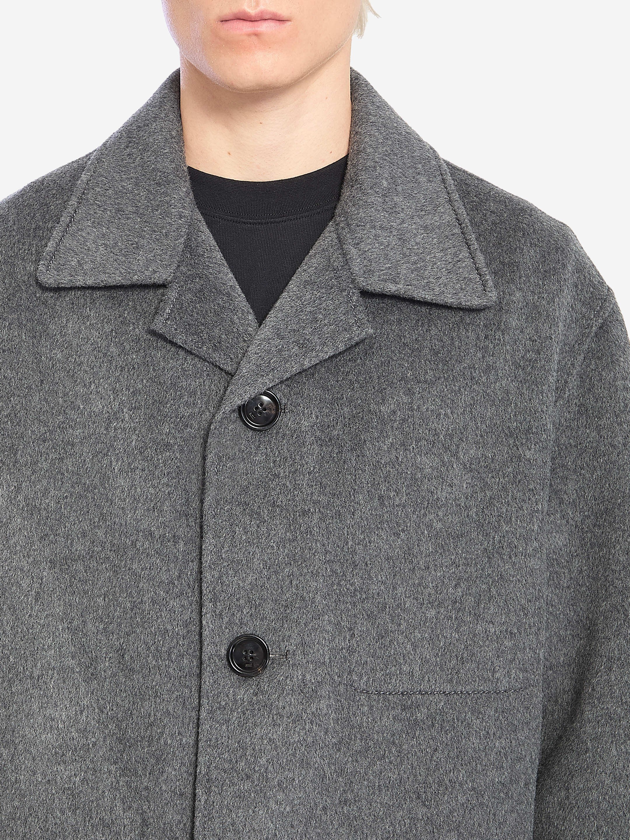 Wool and cashmere coat - 4