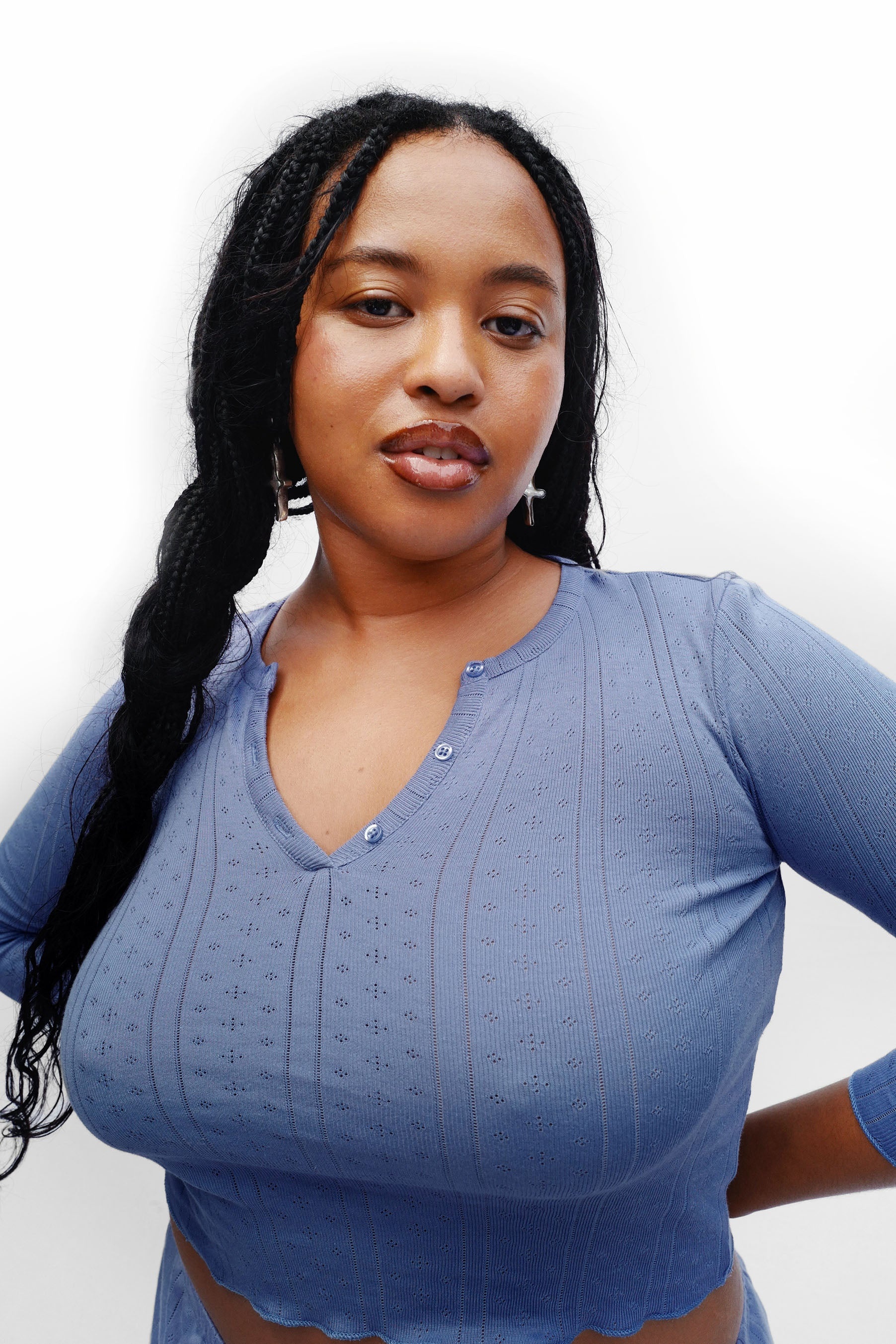 The Baby Henley French Blue - 6
