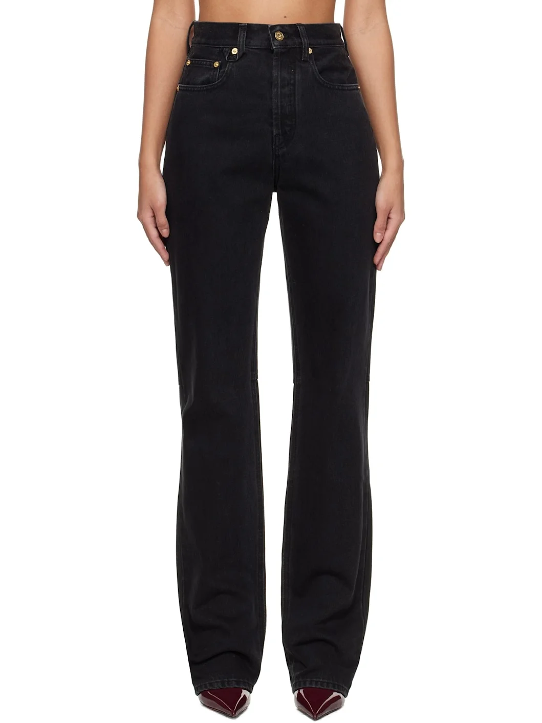 Black 'The straight de-Nîmes' Jeans - 1
