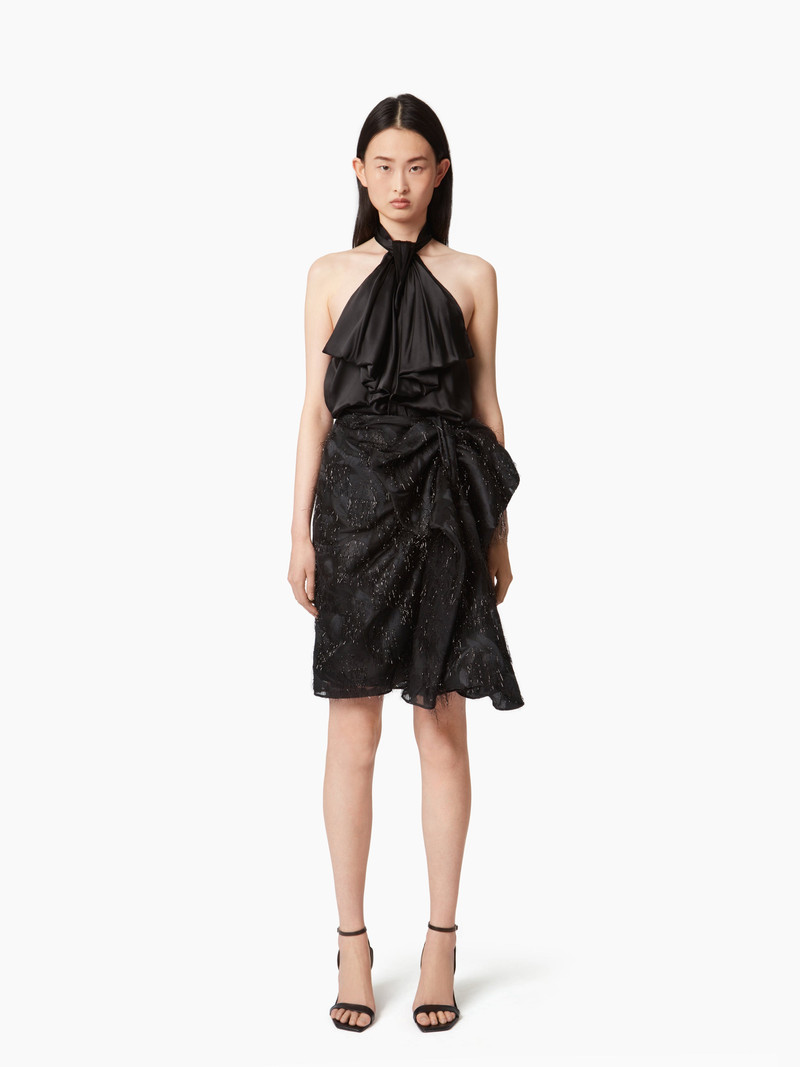 SKIRT WITH ASYMMETRICAL BOW DETAIL 1