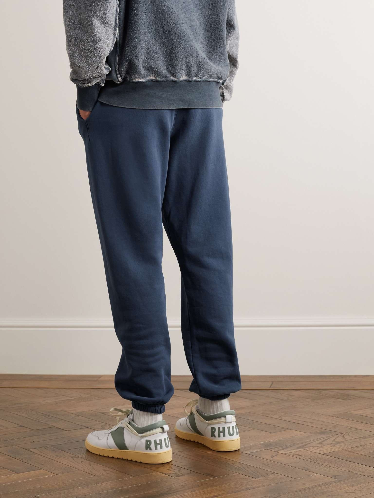 Tapered Logo-Print Cotton-Jersey Swetpants - 4