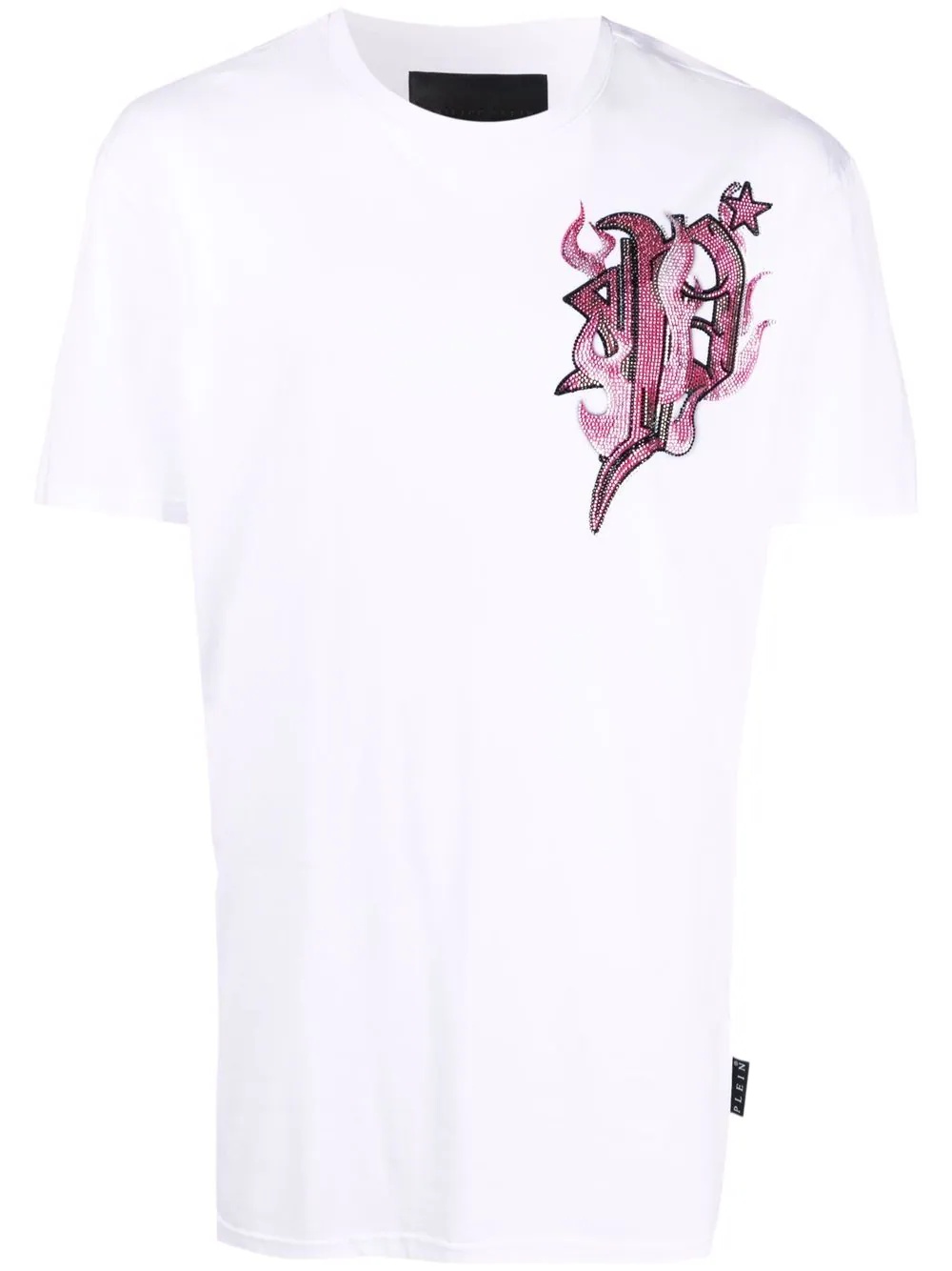 chest logo-print T-shirt - 1