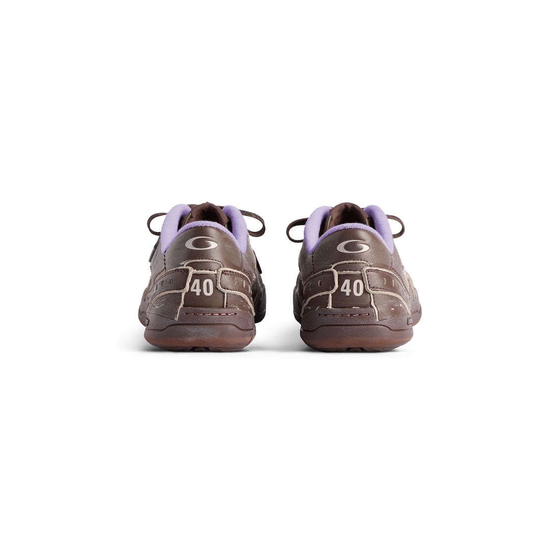 Women's Hamptons Medium Worn-out Sneaker in Brown/lilac - 5