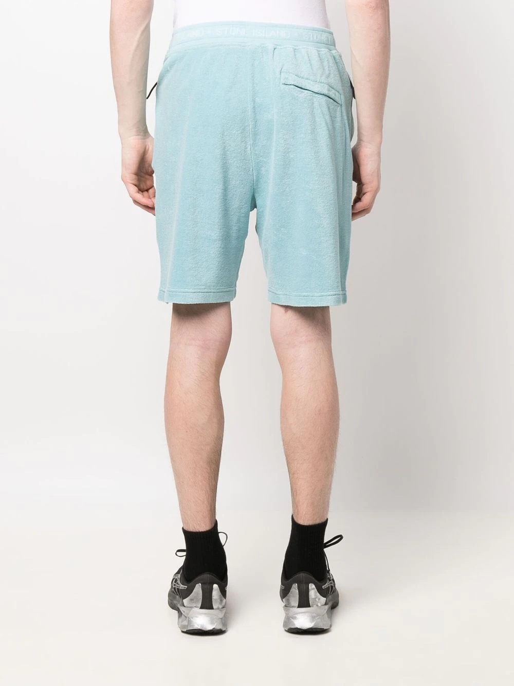 logo-waistband terry-cloth shorts - 4