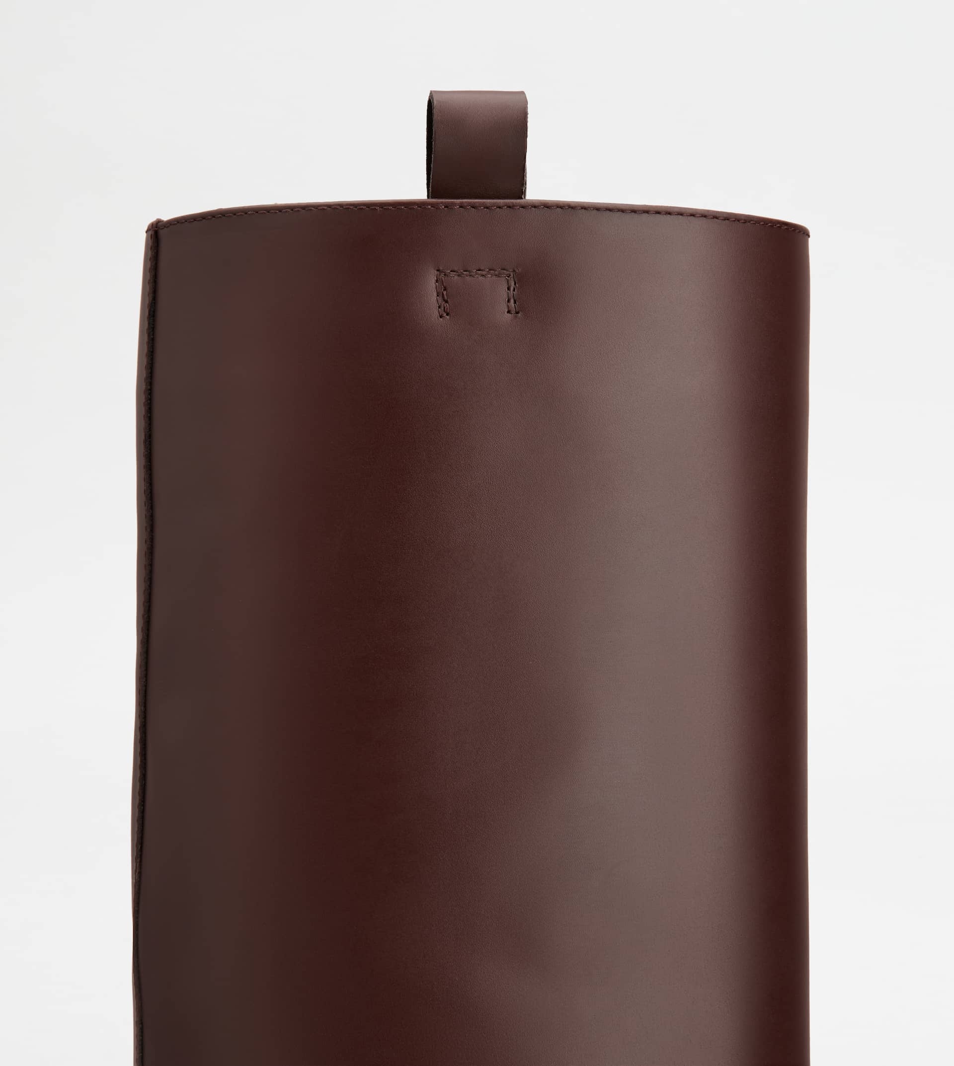 BOOTS IN LEATHER - BURGUNDY - 4