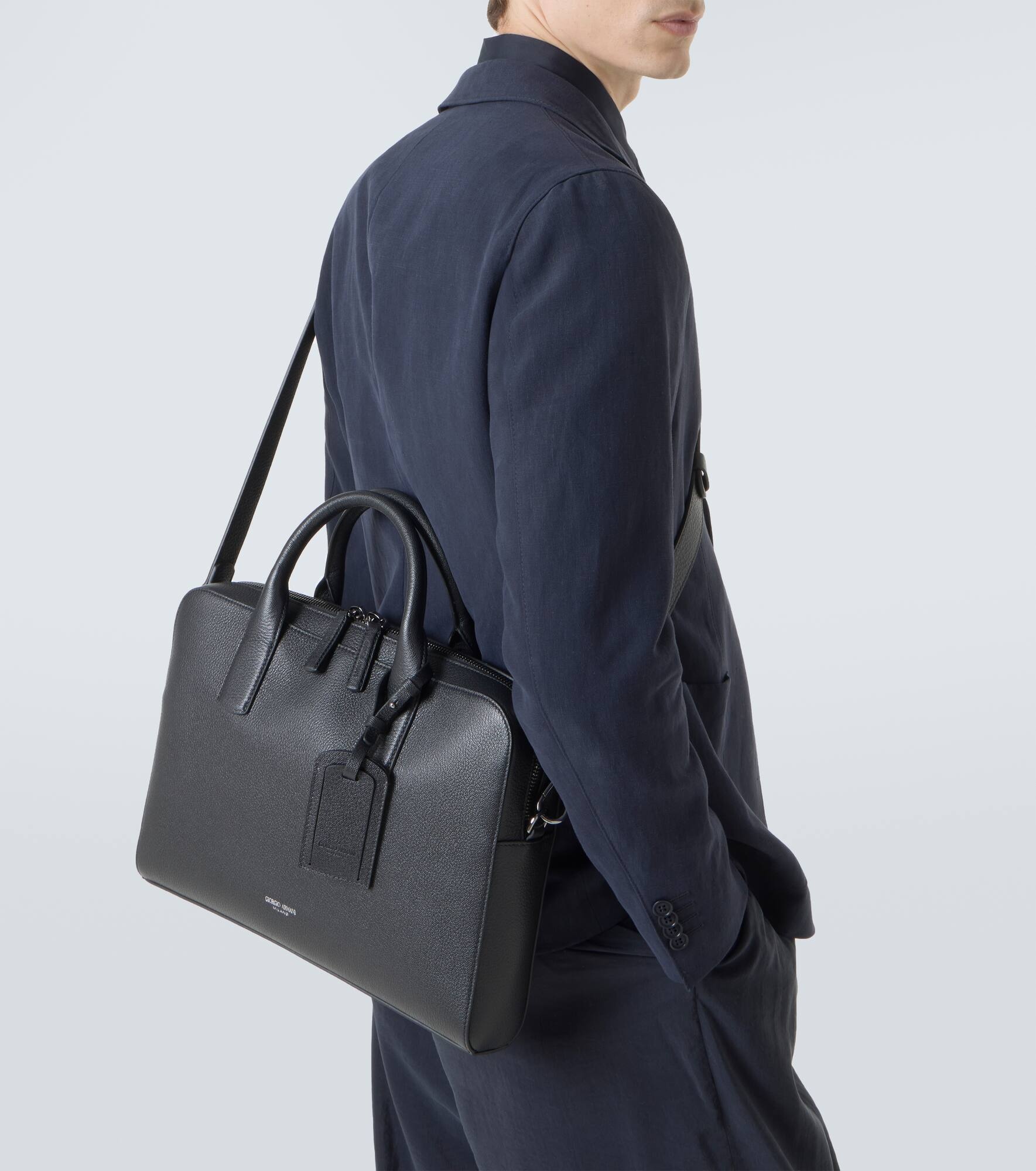 Leather briefcase - 3