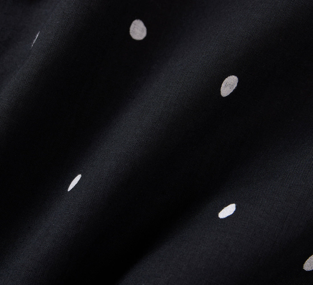 Vacation Shirt - Black Polka Dot - 5