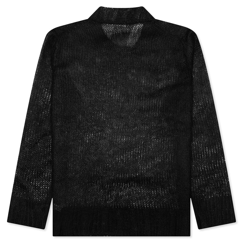 LAYERED SWEATER WITH T-SHIRT - BLACK - 4