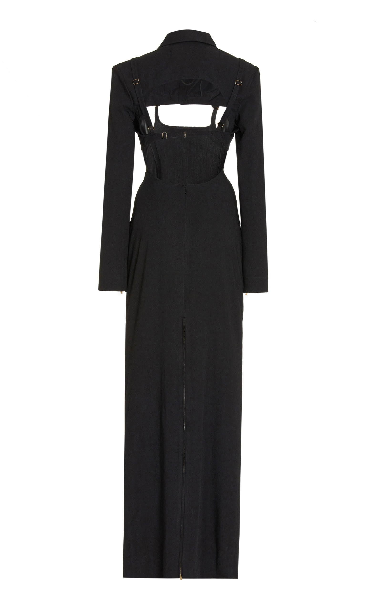 Le Draio Cutout Stretch-Jersey Maxi Dress black - 5