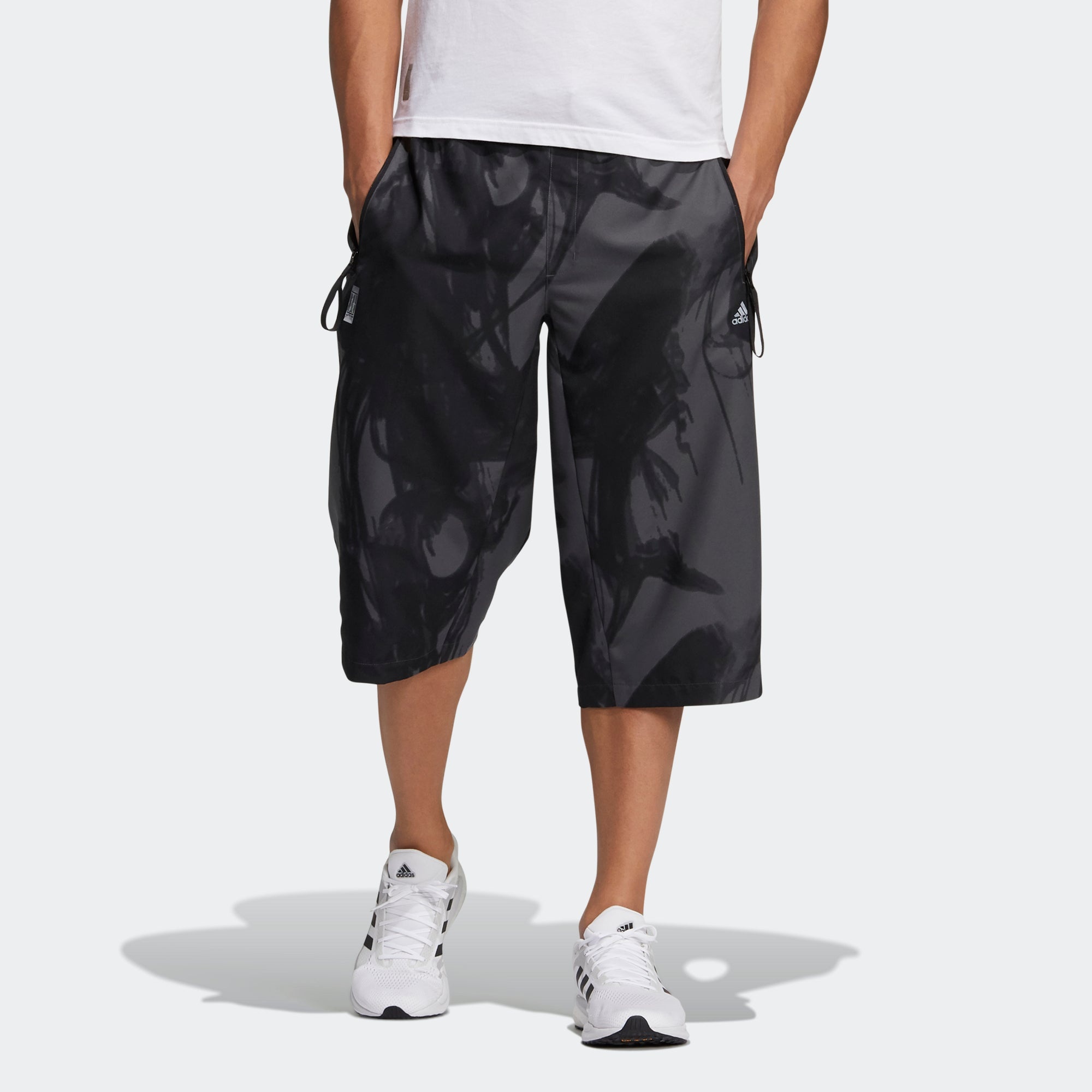 adidas Wj Pnt Short Sports Casual Pocket Cropped Pants Black GP0858 - 2