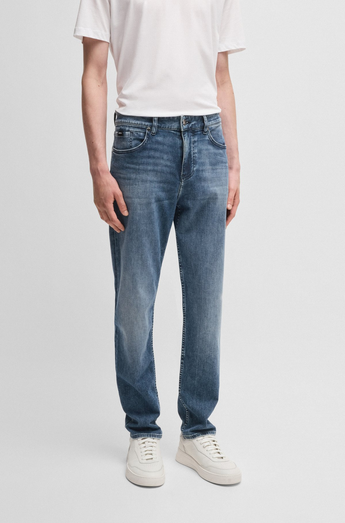 MAINE REGULAR-FIT JEANS IN SUPER-SOFT BLUE DENIM - 2