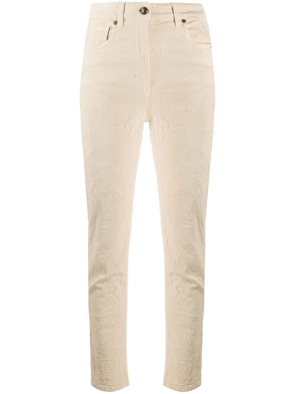 jacquard high-rise trousers  - 1