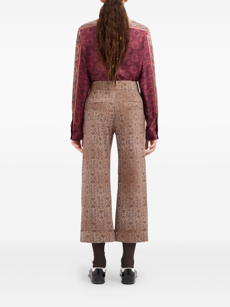 geometric-pattern trousers 3