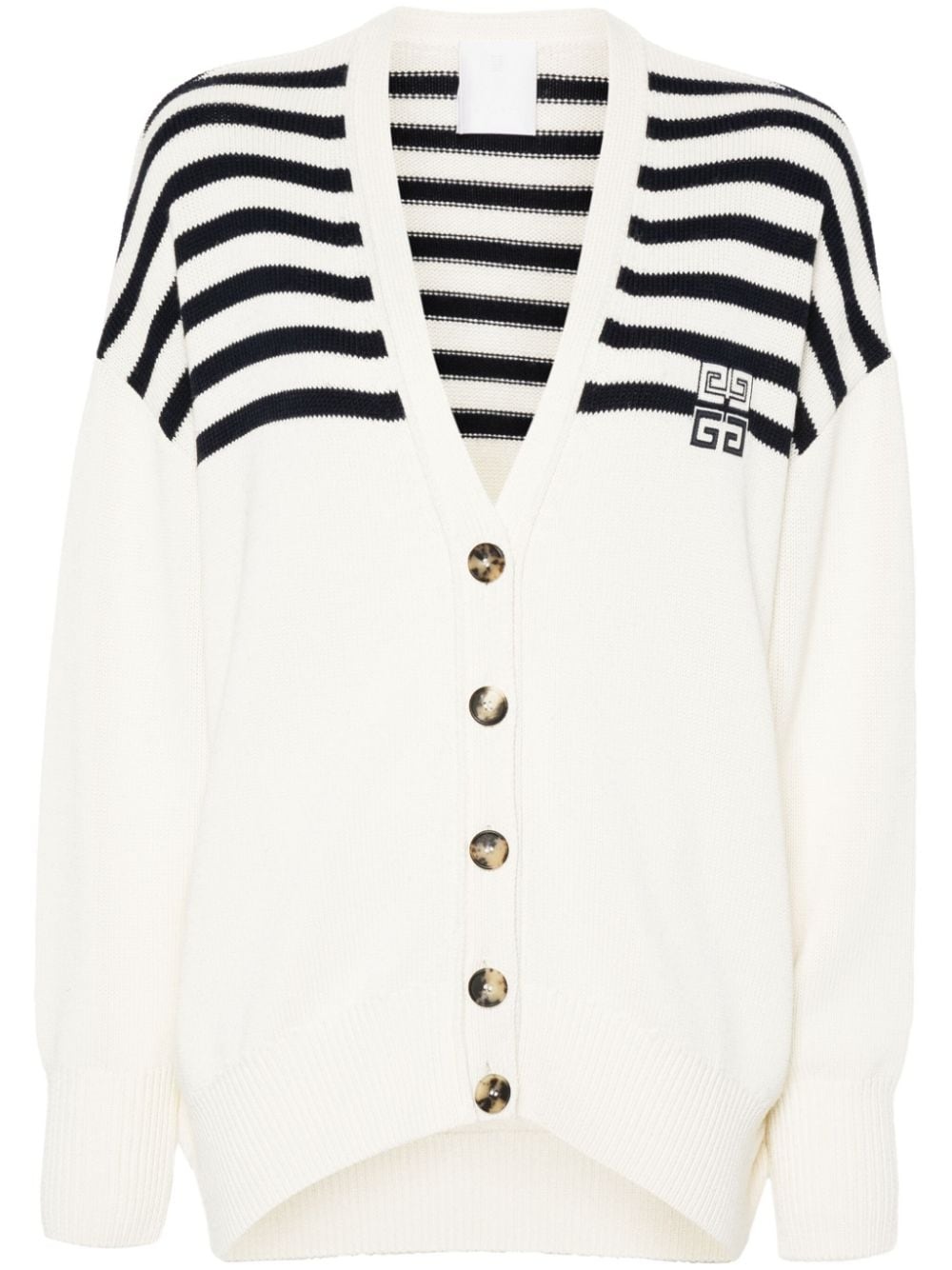 4G striped cardigan - 1