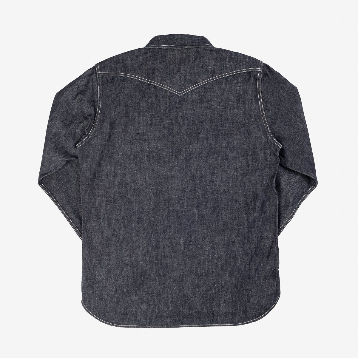 IHSH-320-IND 10oz Selvedge Denim Western Shirt - Indigo - 5