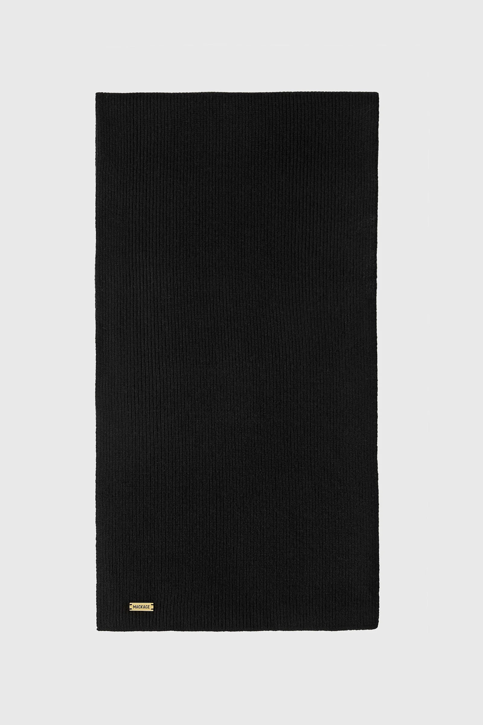 BENSON Rib-Knit Wool Blend Scarf - 1