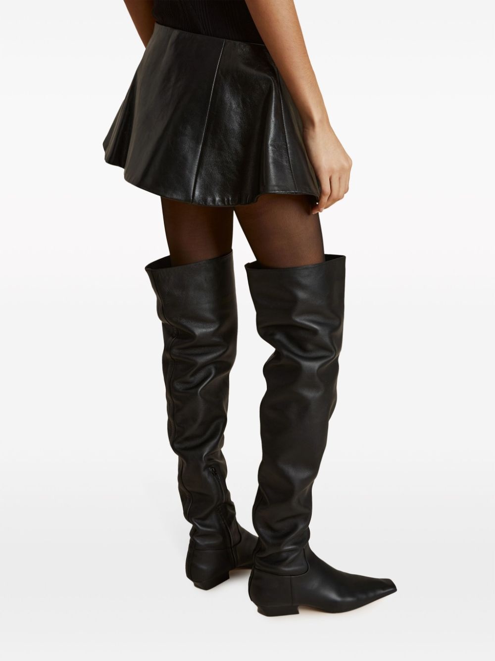 The Ralfa leather miniskirt - 5