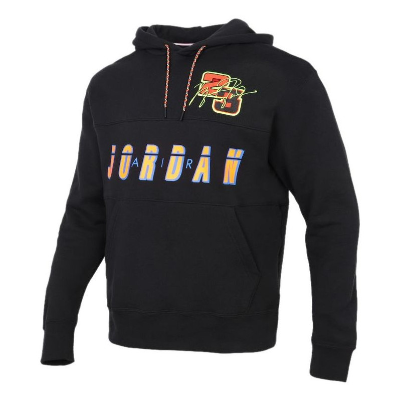 Air Jordan Logo Print Basketball Hoodies 'Black' CV2744-010 - 1