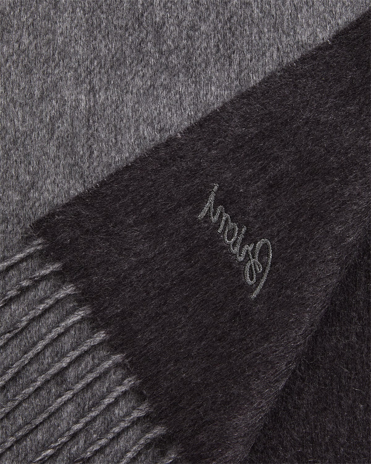 Men's Fringe Silk Cashmere Scarf - 4