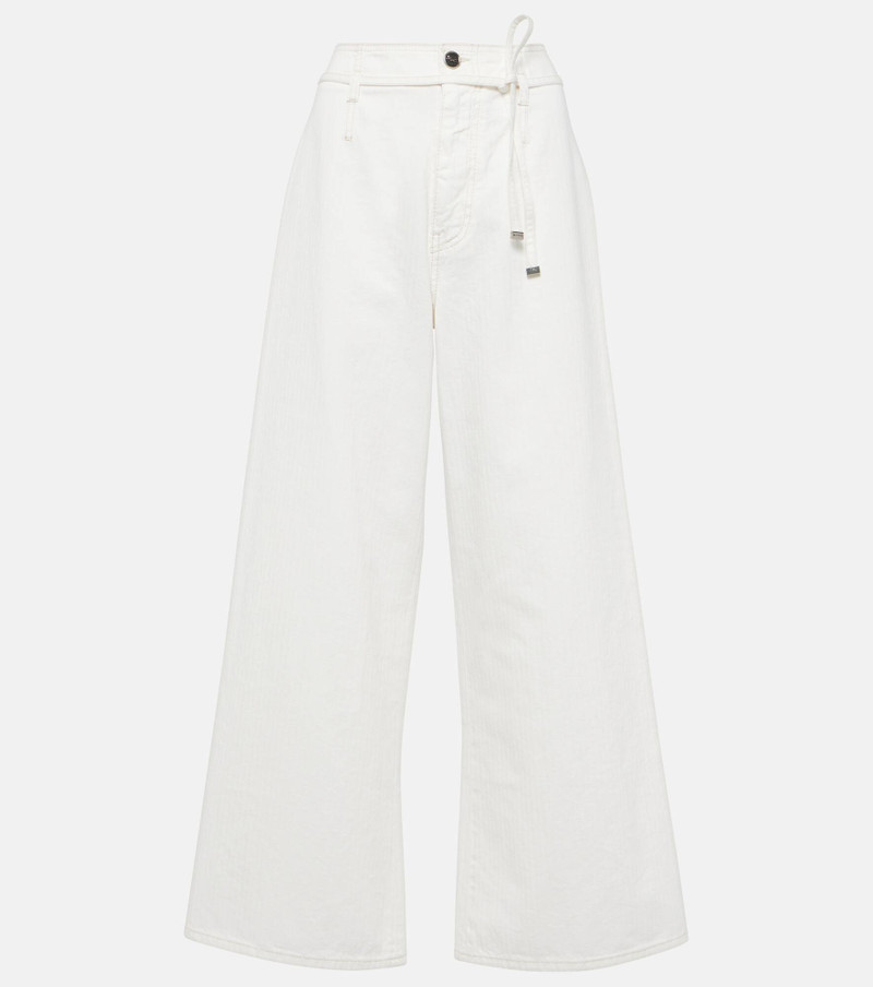 High-rise wide-leg jeans - 1