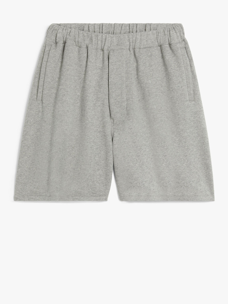 GREY COTTON SWEATSHORTS 1