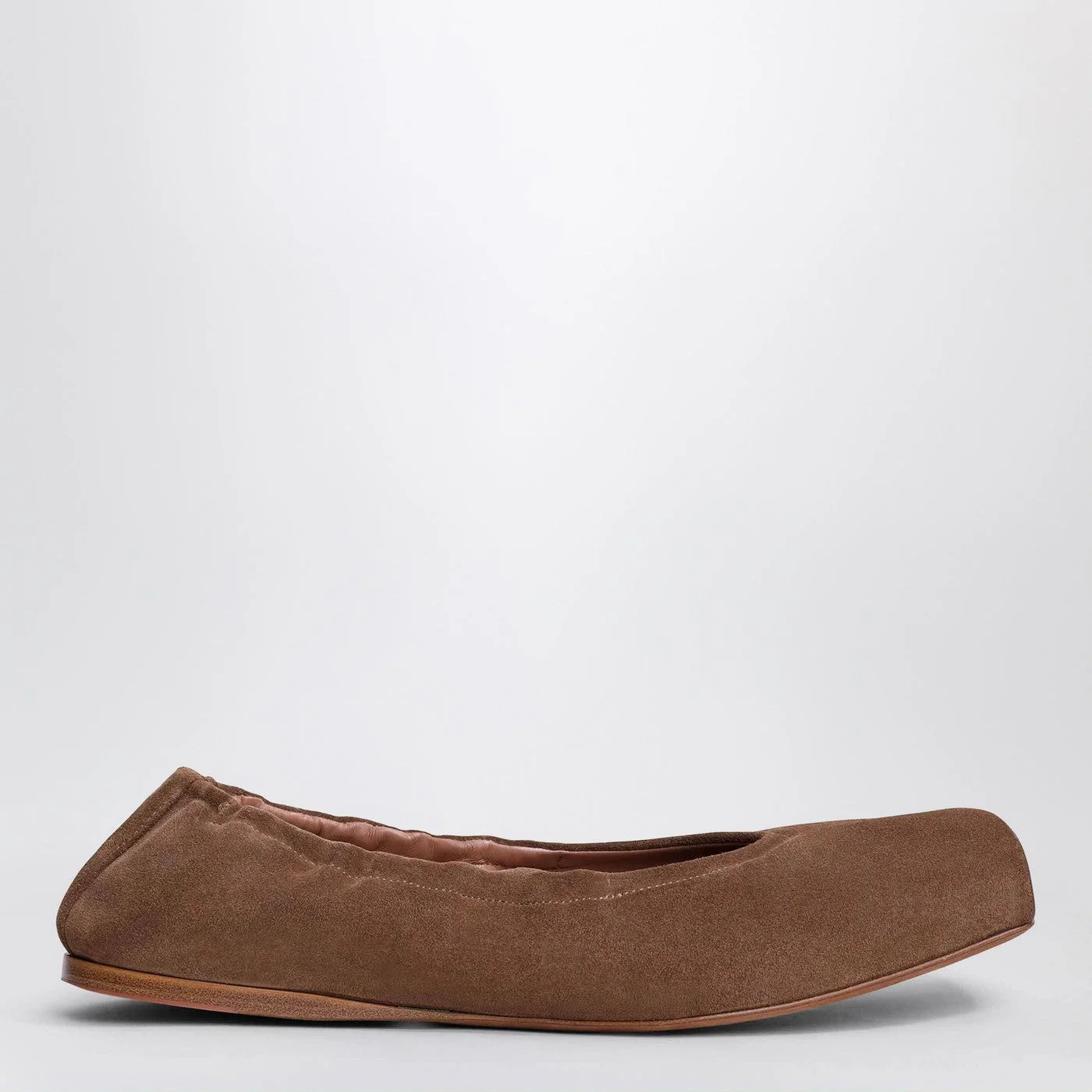 Alaia Two-Tone Ballerina With Square Toe In Brown Women - 1