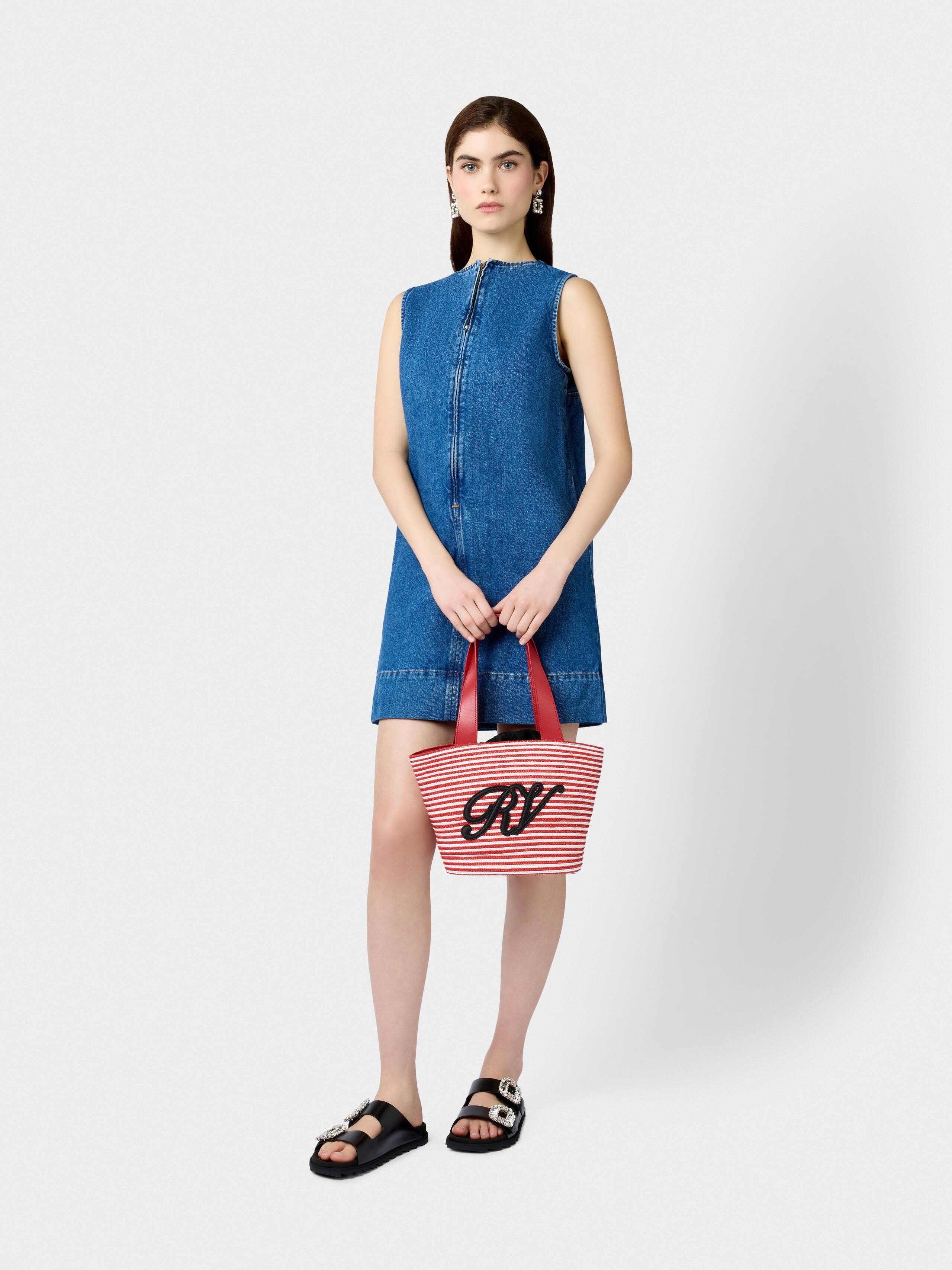 Small Shopping Bag in raffia - 8