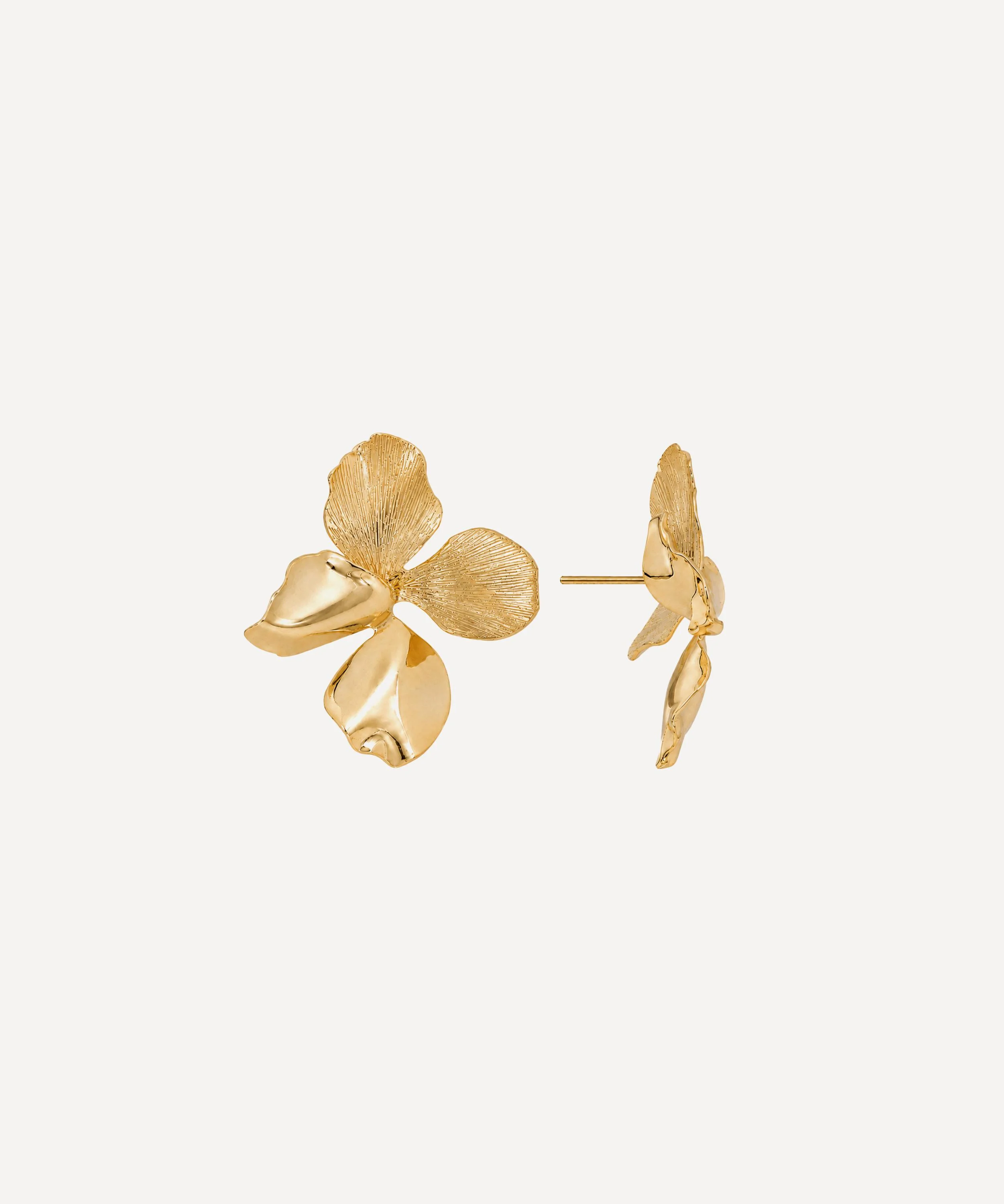 14ct Gold-Plated Hyacinthe Stud Earrings - 1