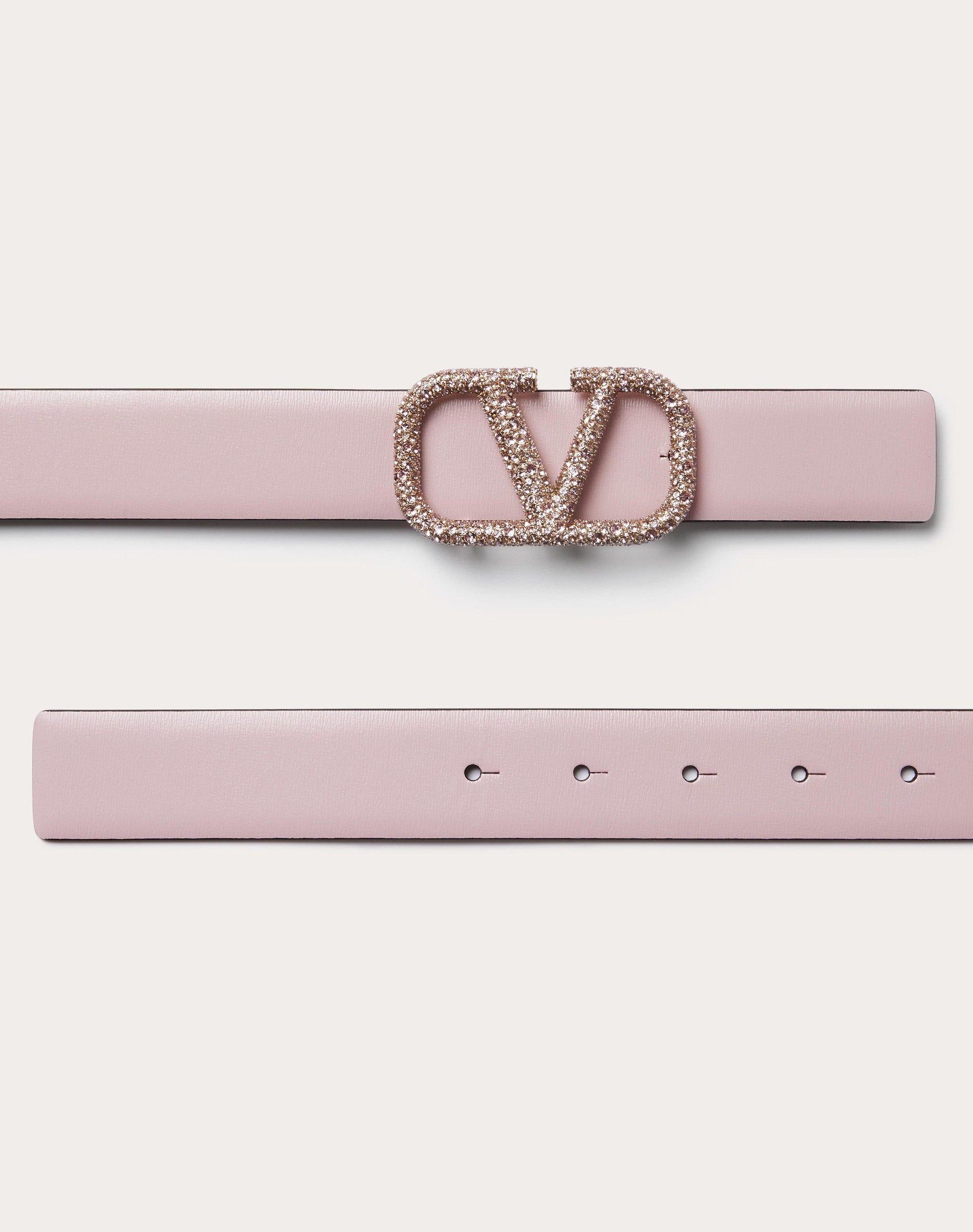 VLOGO SIGNATURE REVERSIBLE SHINY CALFSKIN BELT 30 MM - 3