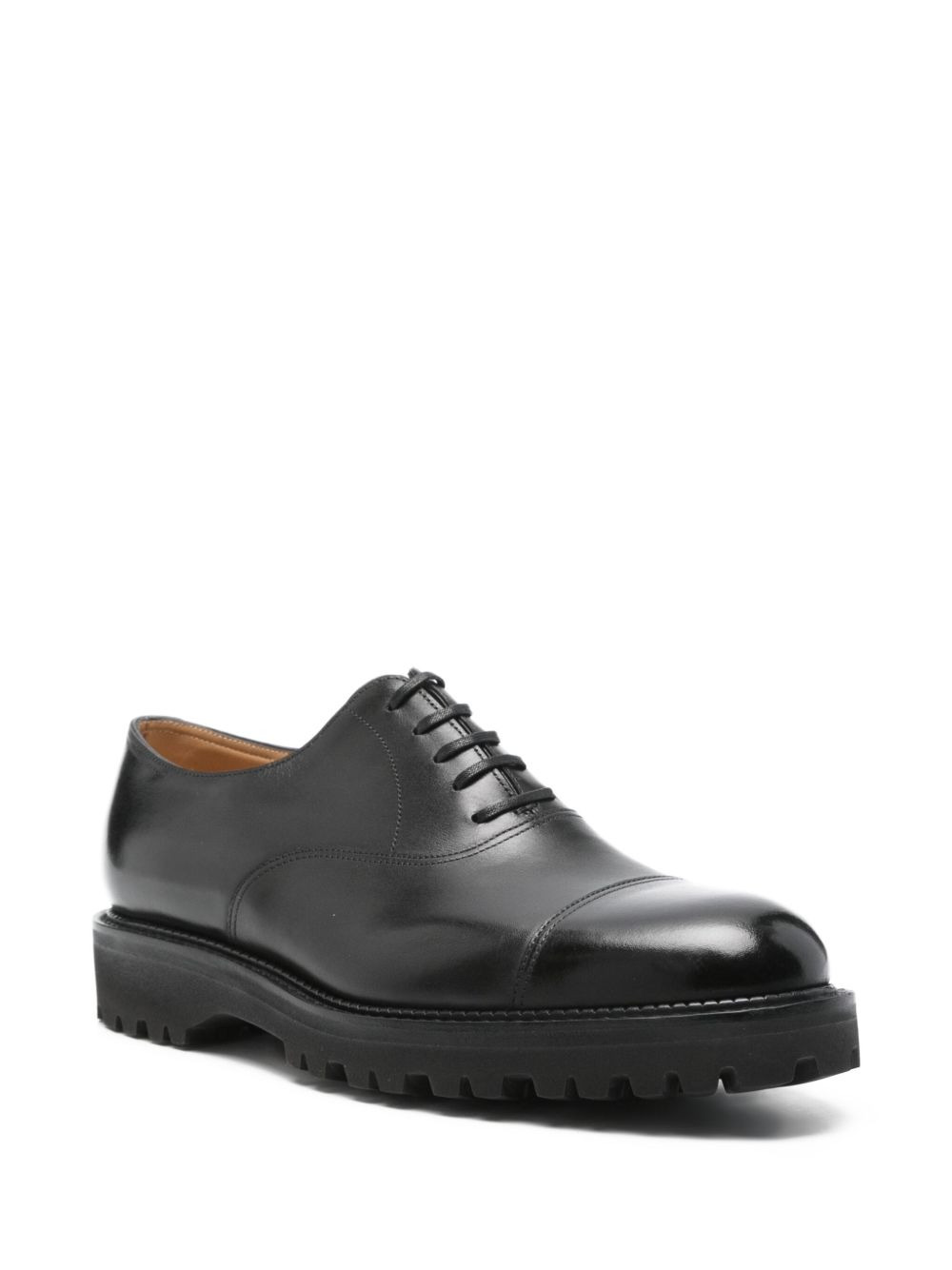 Council leather cap-toe Oxford shoes - 2