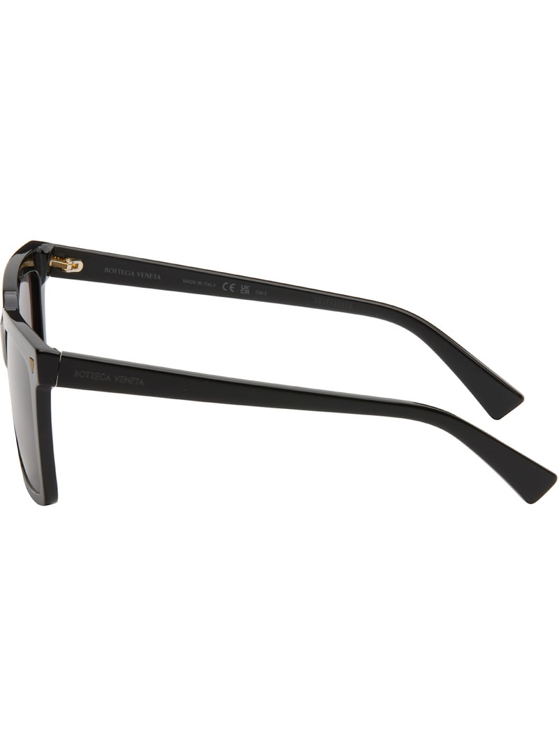 Black Soft Recycled Acetate Square Sunglasses 3