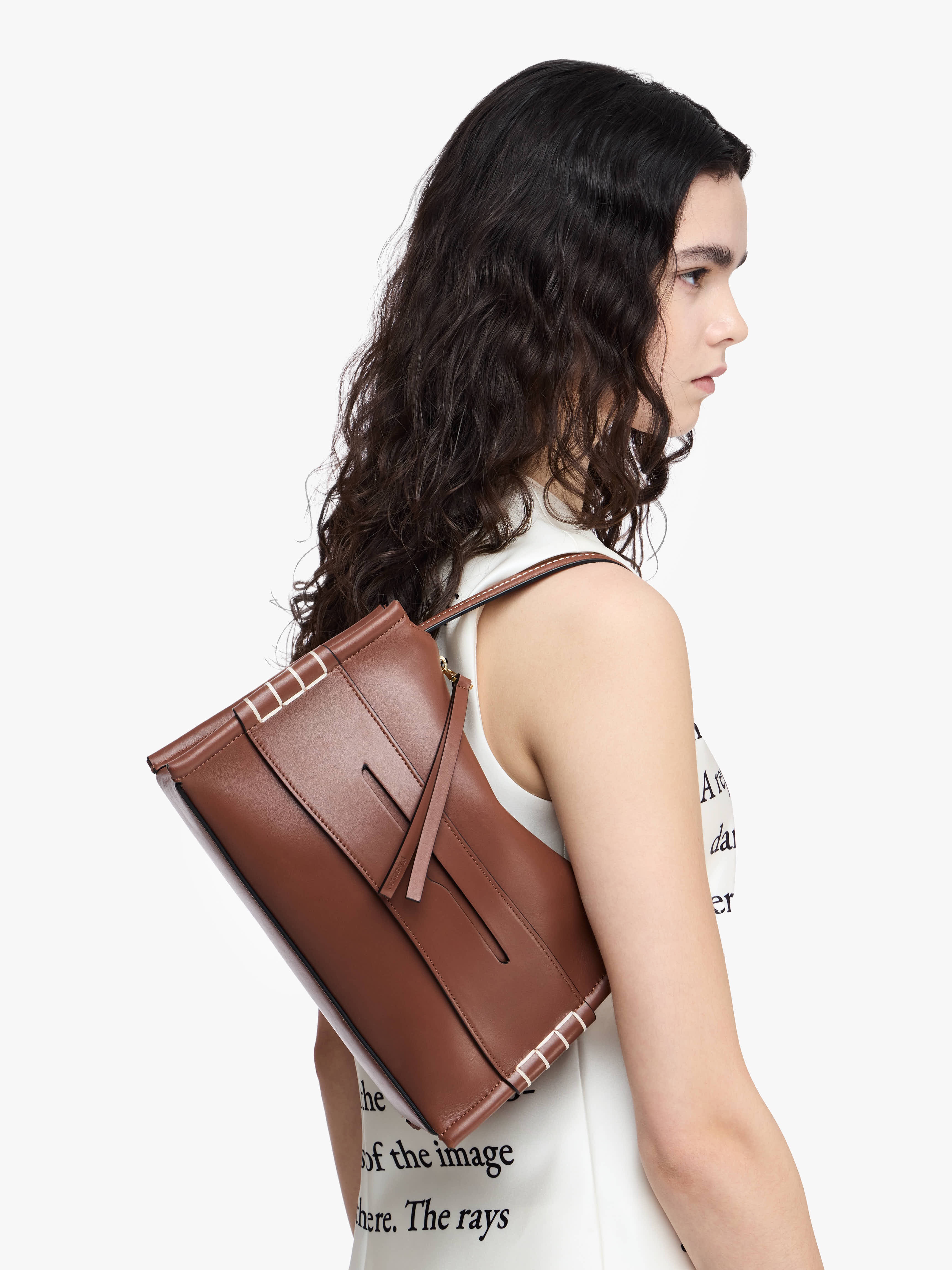 LOAFER BAG - LEATHER SHOULDER BAG - 6