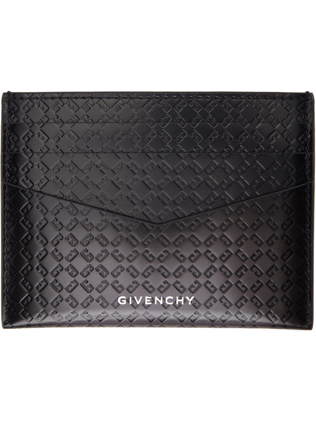 Gray Monogram 72 Leather Card Holder - 1