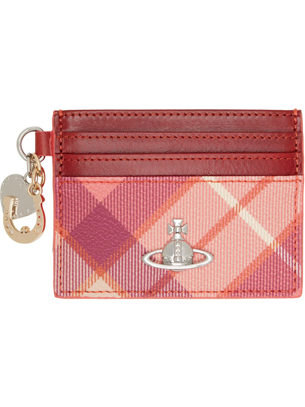 Red & Pink Charms Card Holder - 1