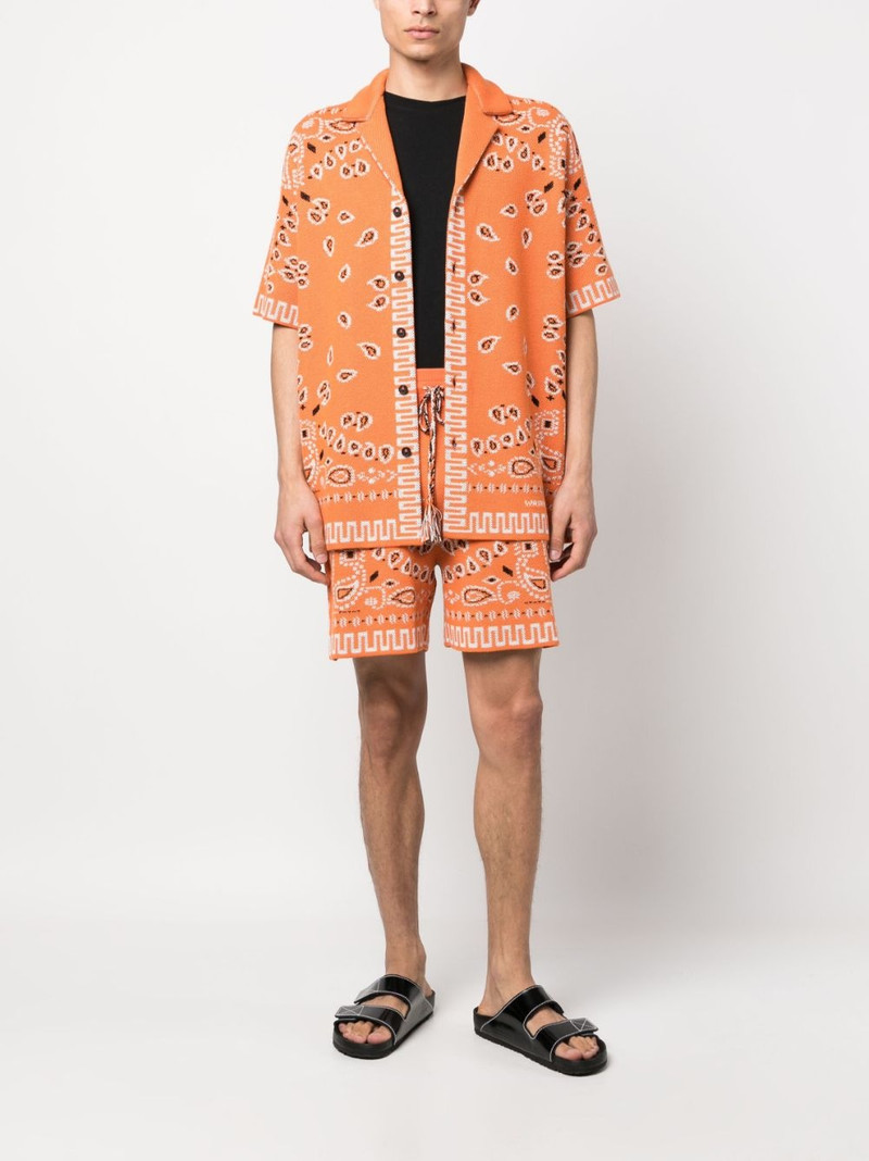 Alanui Bandana print deck shorts outlook