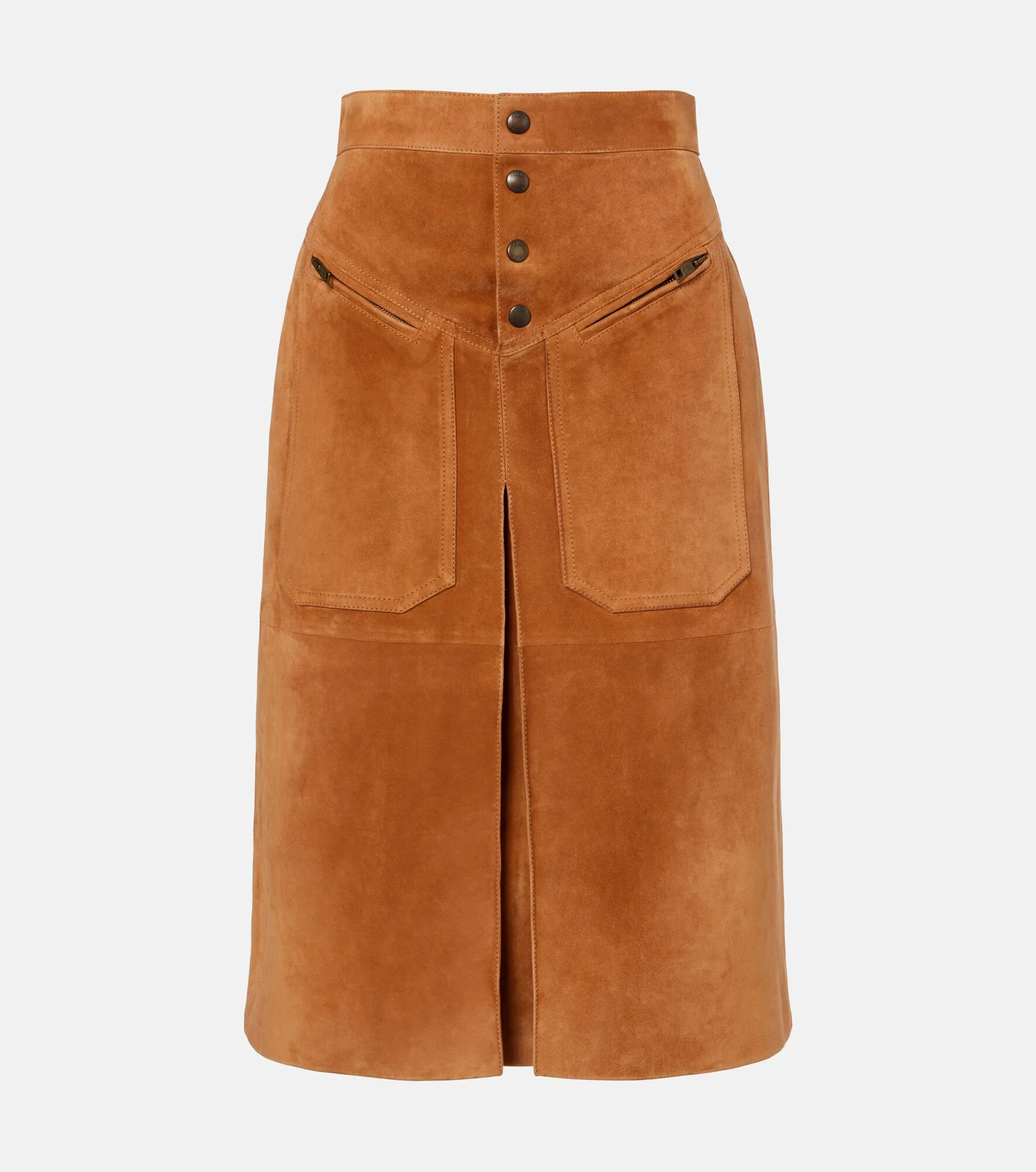 Suede midi skirt - 1