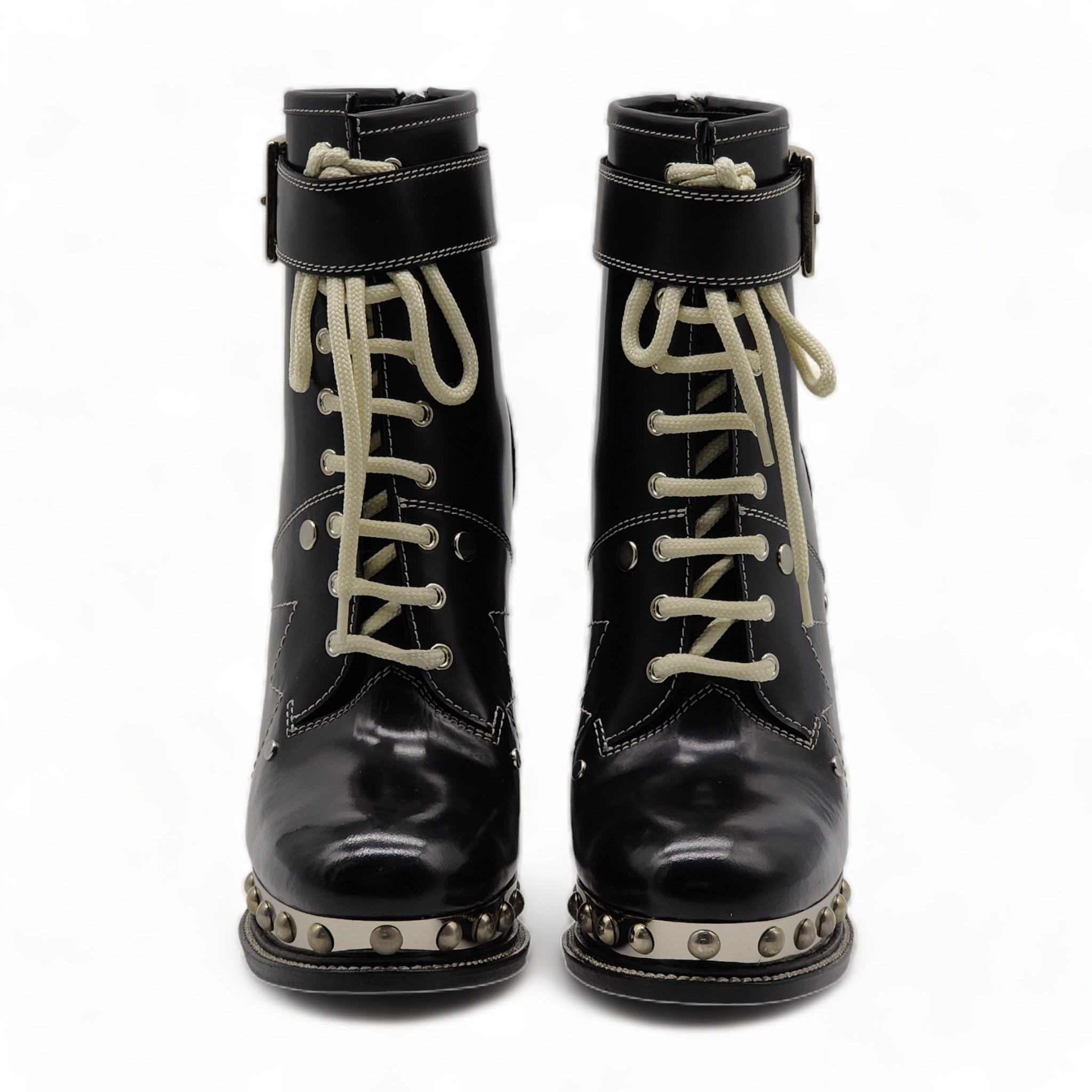 Alexander McQueen Tread Slick Boots - Leather - Black - 3